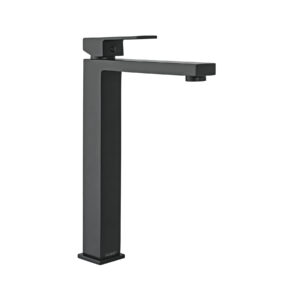 MONOMANDO ALTO PARA LAVABO NEGRO MATE