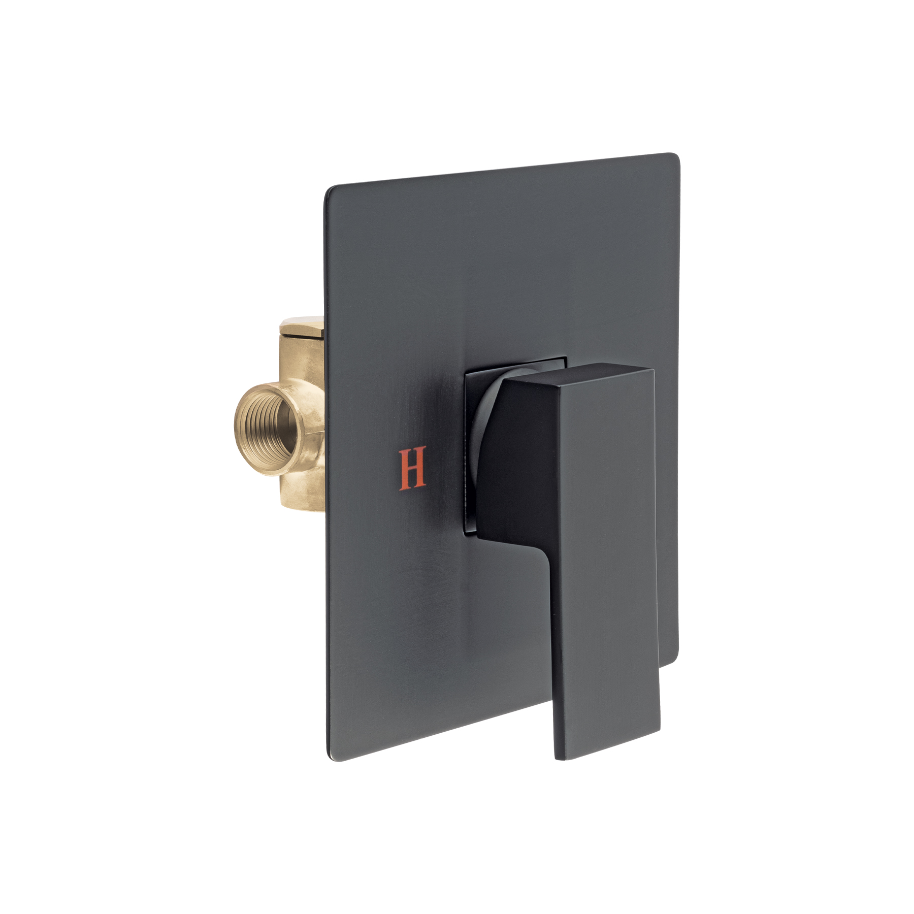 Monomando regadera negro mate FOSET KUBO KUM-71M