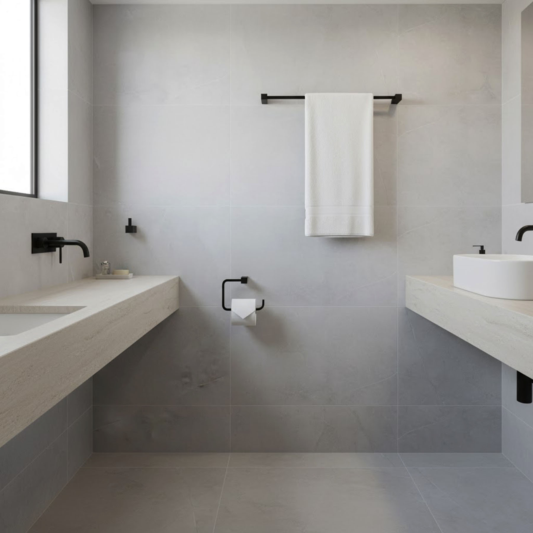 JUEGO DE ACCESORIOS PARA BAÑO NEGRO MATE - Image 4